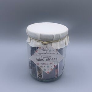 A Month of Mindfulness Glass Jar